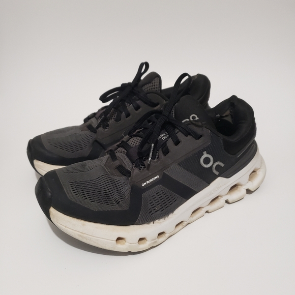 On Running Cloudrunner 2 Black/Eclipse Running Shoes Women’s Size 6.5 D Comfort - Picture 1 of 14
